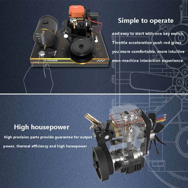 4 Stroke RC Nitro Engine Model Kit