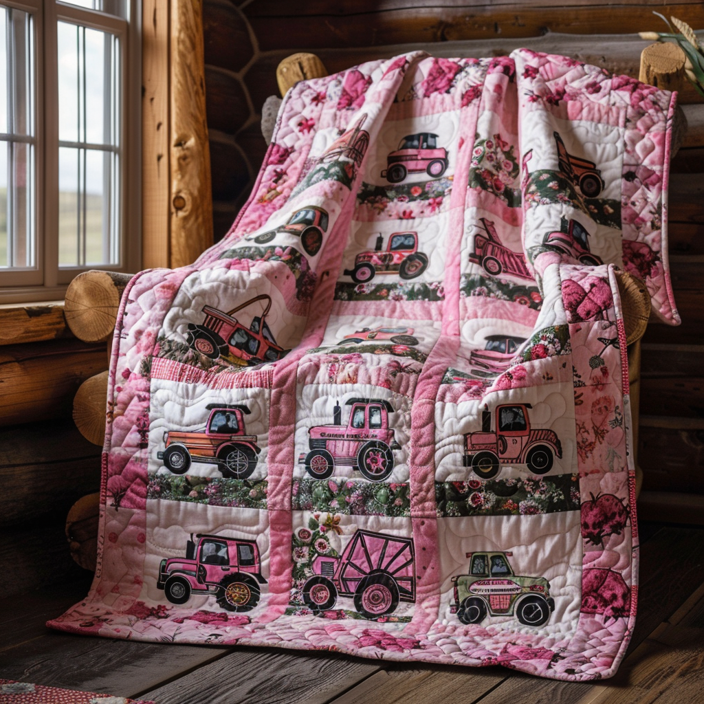 Tractor Dreams Quilted Blanket NCU0TH718