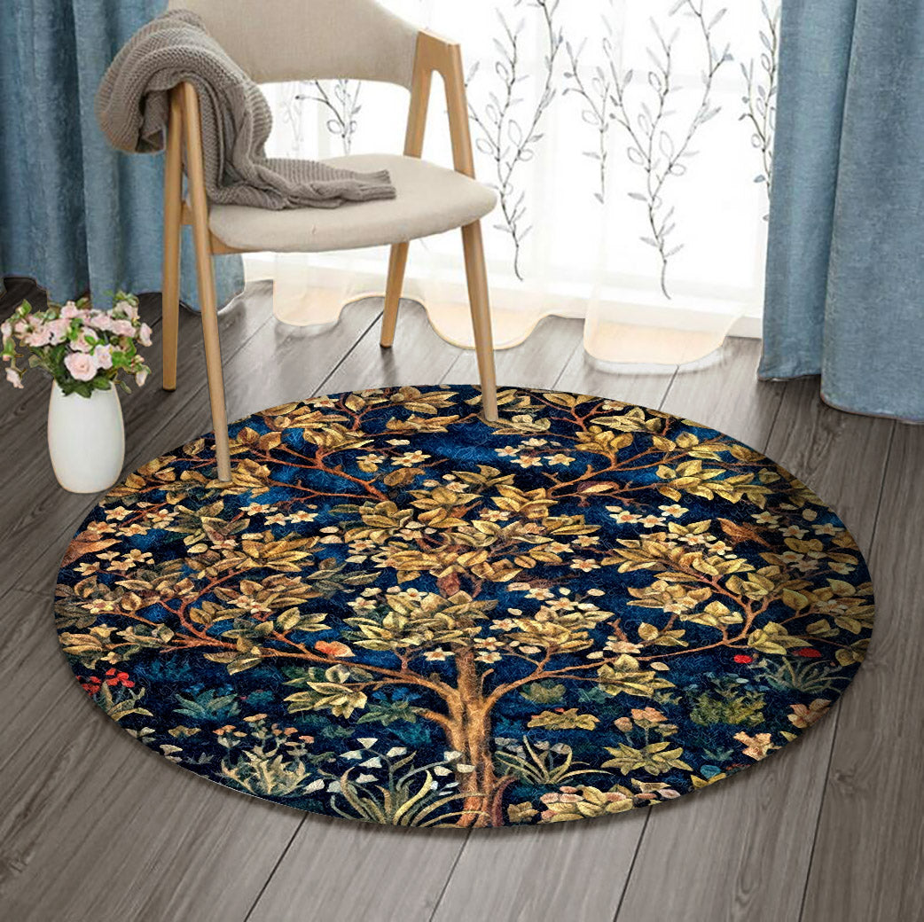 Tree BT0210108RR Round Area Rug