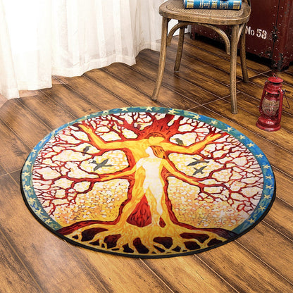 Tree Of Life BL310745A Round Area Rug