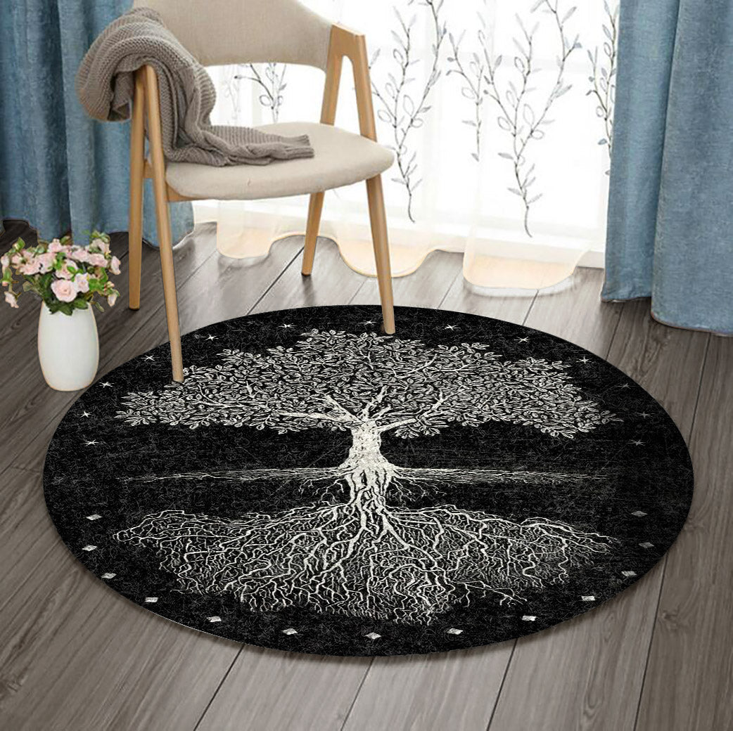 Tree Of Life DV270968RR Round Area Rug