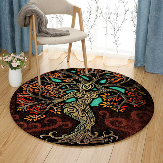 Tree Of Life HM080844 Round Area Rug