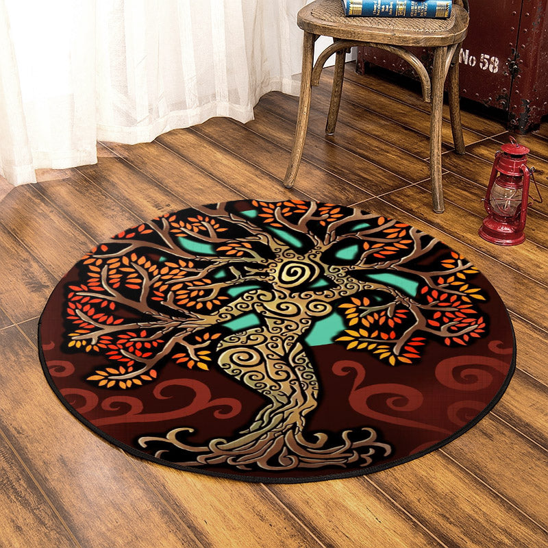 Tree Of Life HM080844 Round Area Rug