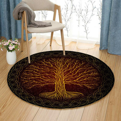 Tree Of Life QN230833TM Round Area Rug