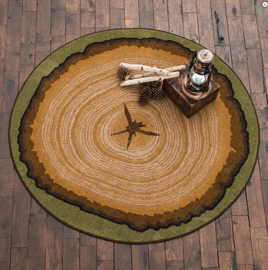 Tree Stump CLM3009170TM Round Area Rug