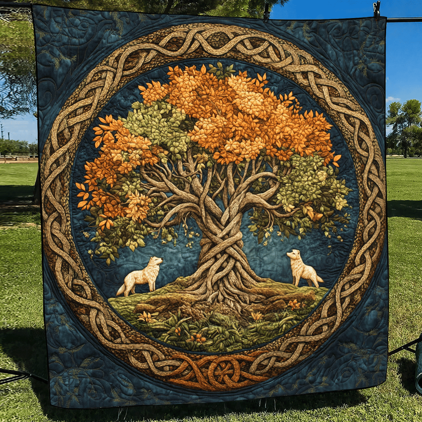 Tree Of Life Quilted Blanket NCU0DV919