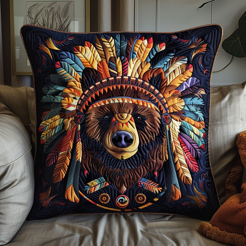 Tribal Sun Bear Pillow Case NCU0DK242