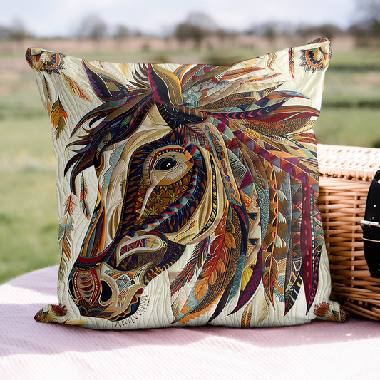 Tribal Gallop Quilted Pillow Case NCU0DK526