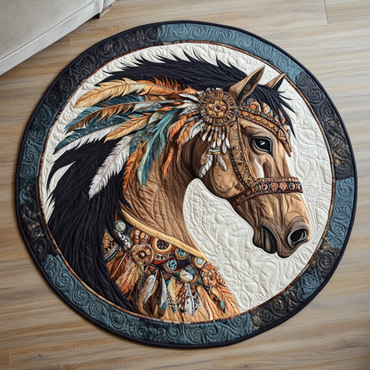 Tribal Spirit Quilted Round Mat NCU0VH657