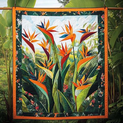 Tropical Bloom Dance Quilted Blanket NCU0NT1120