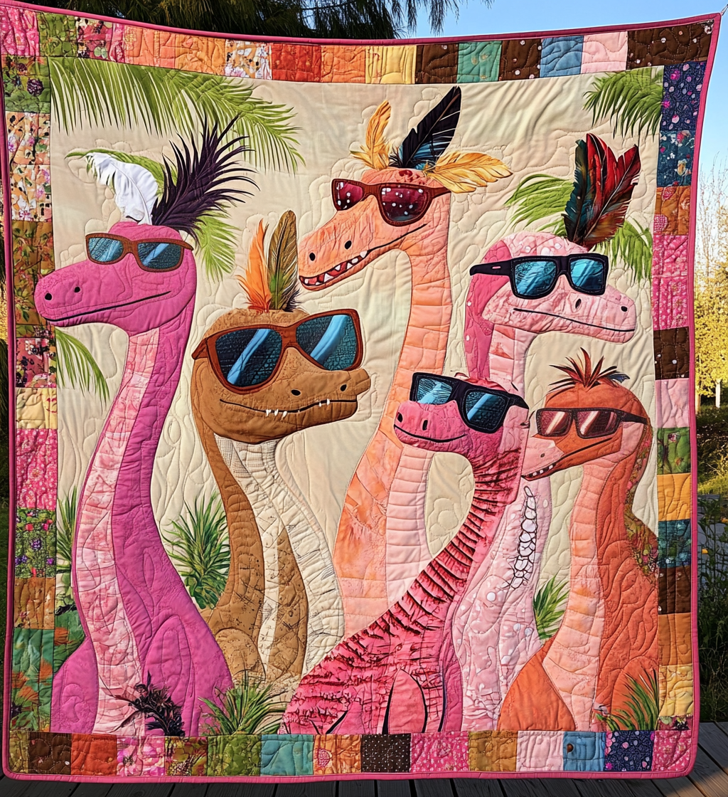 Tropical Reptiles Art Quilt Hanging NCU0DV831