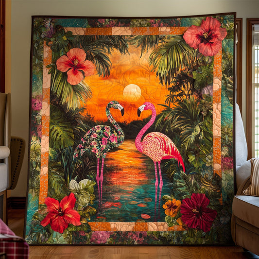 Tropical Sunset Quilted Blanket NCU0TH1395