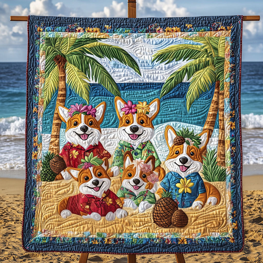 Tropical Tails Adventure Quilted Blanket NCU0PT1460