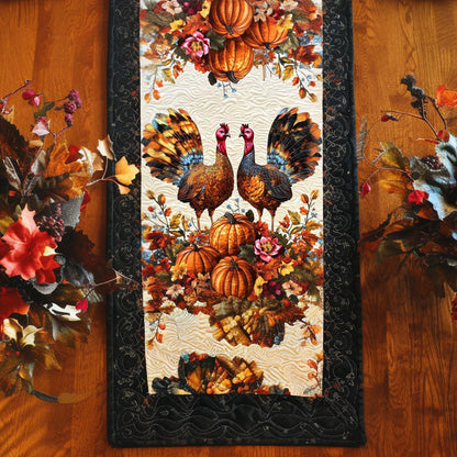 Turkey Time Quilted Table Runner NCU0PT884