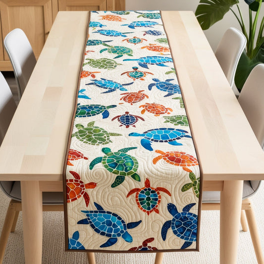 Turtle NTA311024245 Quilted Table Runner