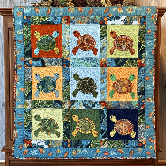 Turtle TAI041124092 Quilt Blanket