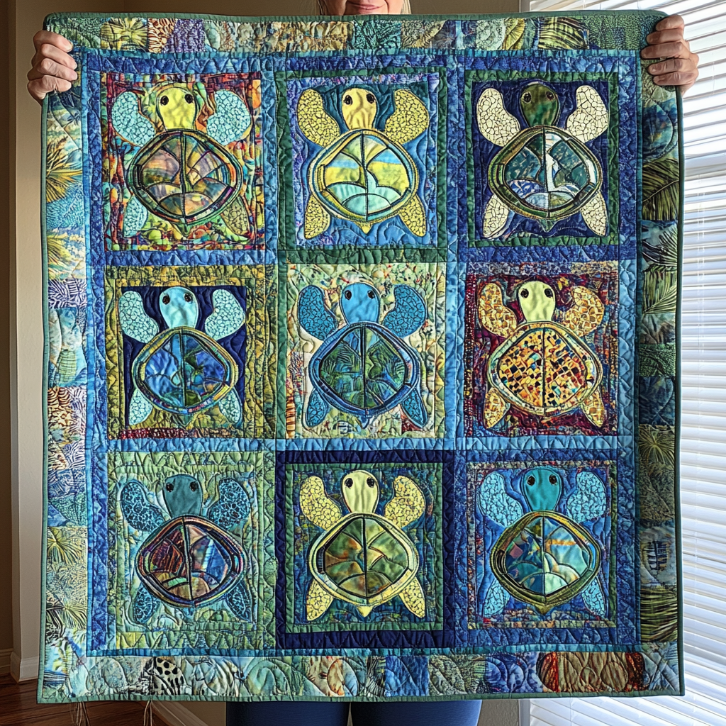 Turtle TAI281024220 Quilt Blanket