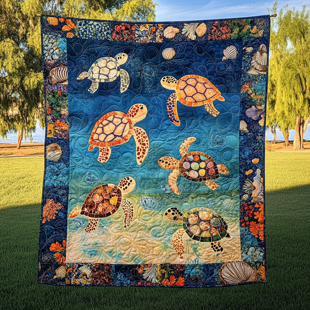 Turtle TAI311024286 Quilt Blanket