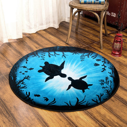 Turtle BT210831RR Round Area Rug