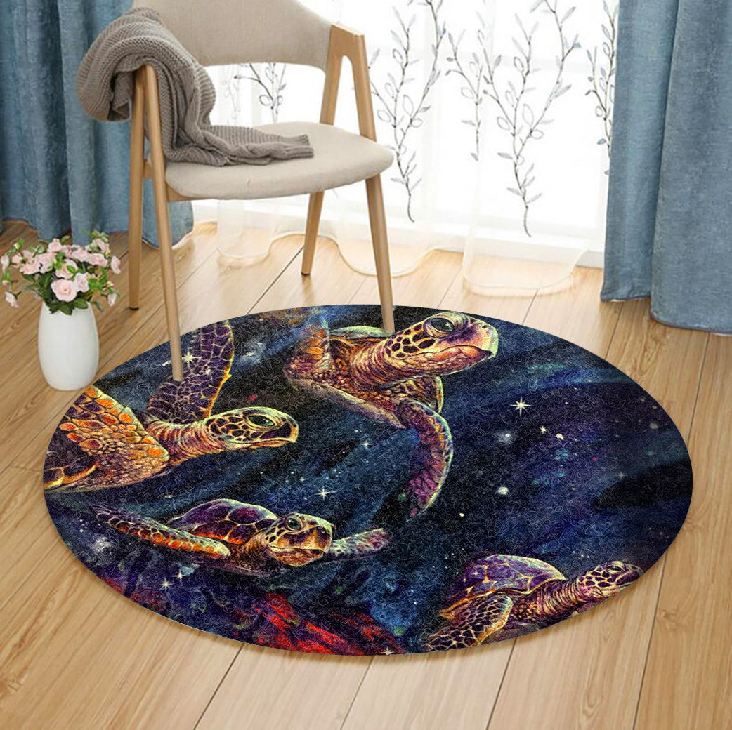 Turtle HM080852 Round Area Rug