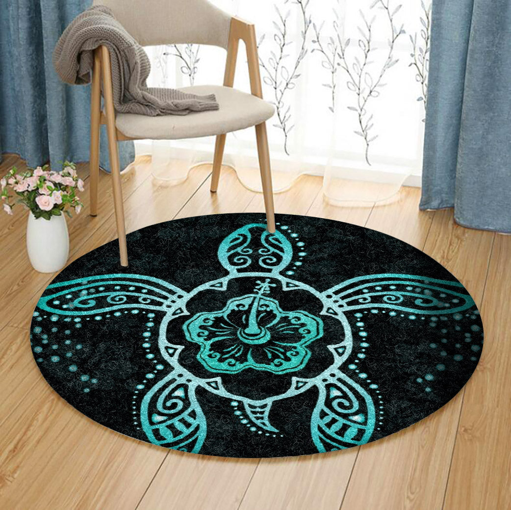 Turtle HM080853 Round Area Rug