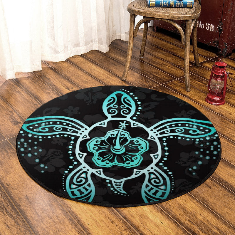 Turtle HM080853 Round Area Rug