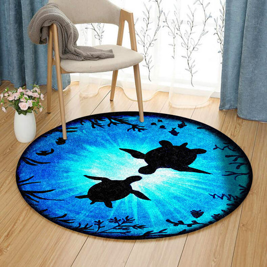 Turtle HM310722A Round Area Rug