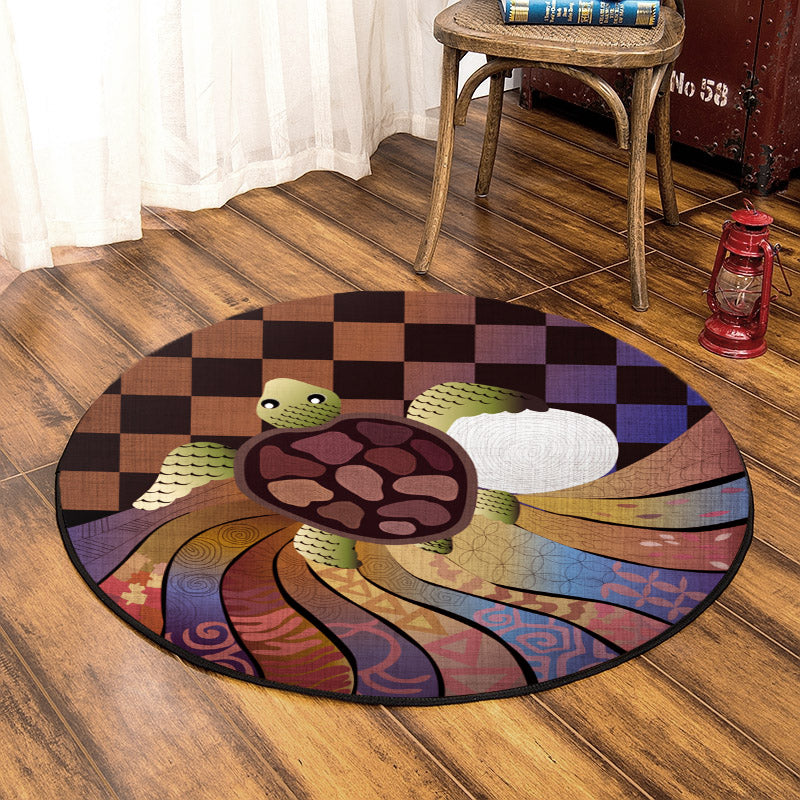 Turtle HM310723A Round Area Rug