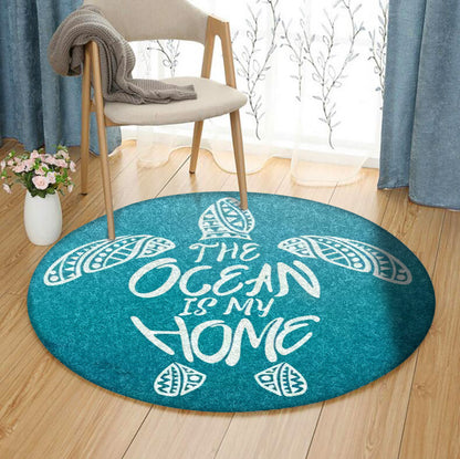 Turtle HT030951TM Round Area Rug