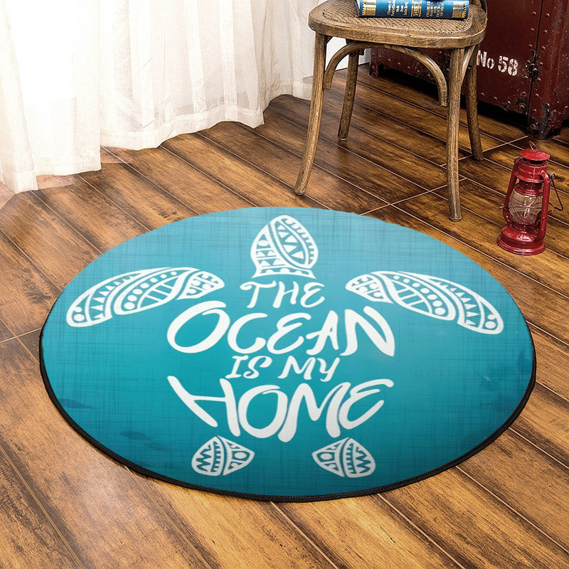 Turtle HT030951TM Round Area Rug