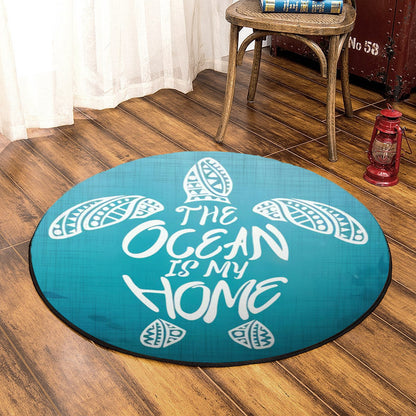 Turtle HT030951TM Round Area Rug