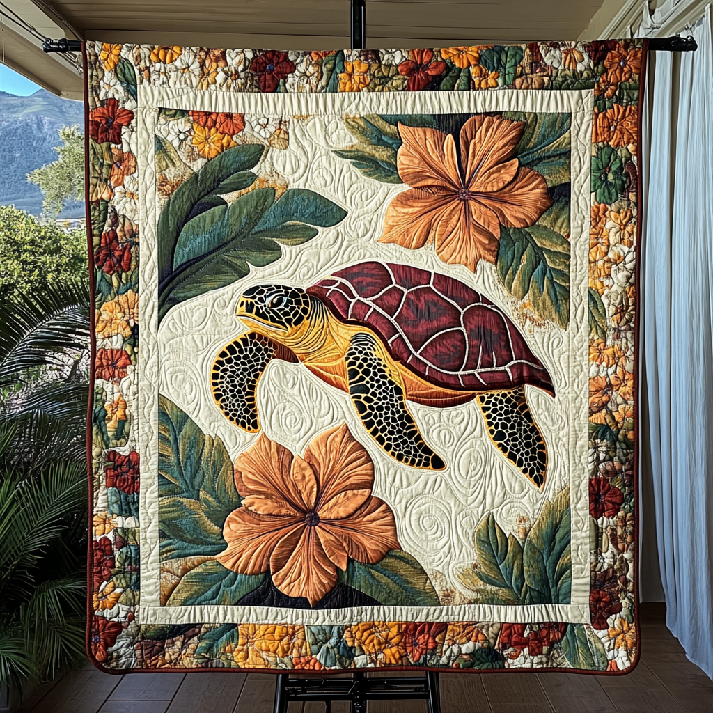 Turtle Island Dreams Quilted Blanket NCU0DK1722