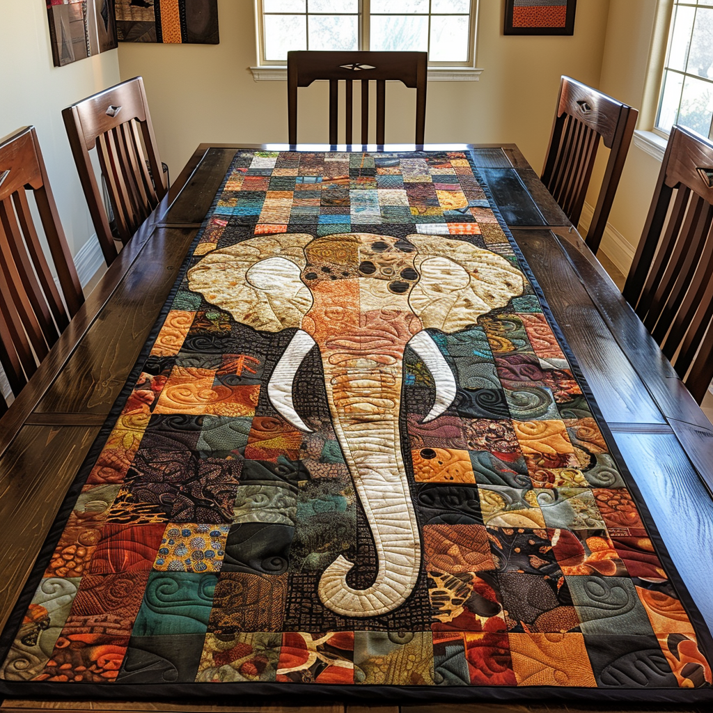 Tusker's Noble Path Quilted Table Runner NCU0TH831