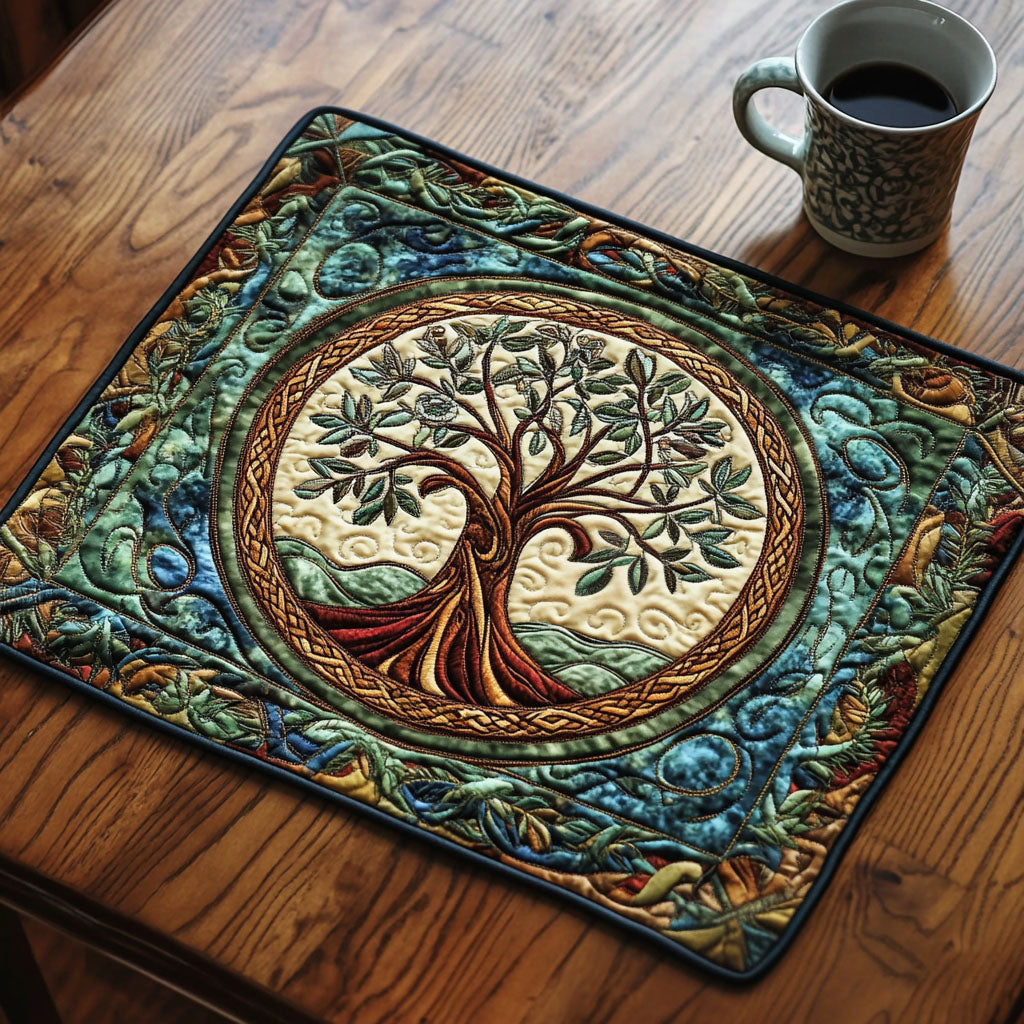 Twilight Branches Quilted Placemat NCU0NT3049