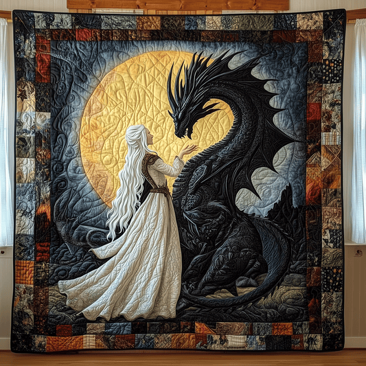 Twilight Dragon Queen Quilted Blanket NCU0TH1807