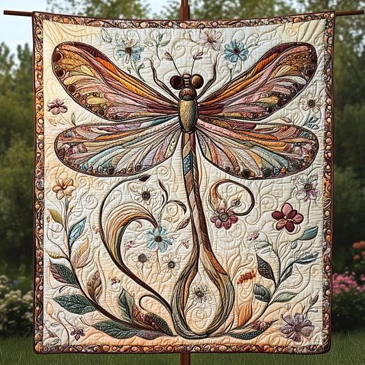 Twilight Dragonfly Quilted Blanket NCU0DK3570