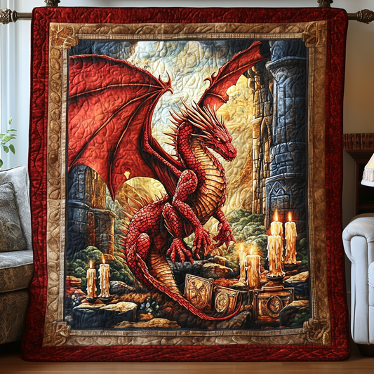 Twilight Serpent Quilted Blanket NCU0DV2443