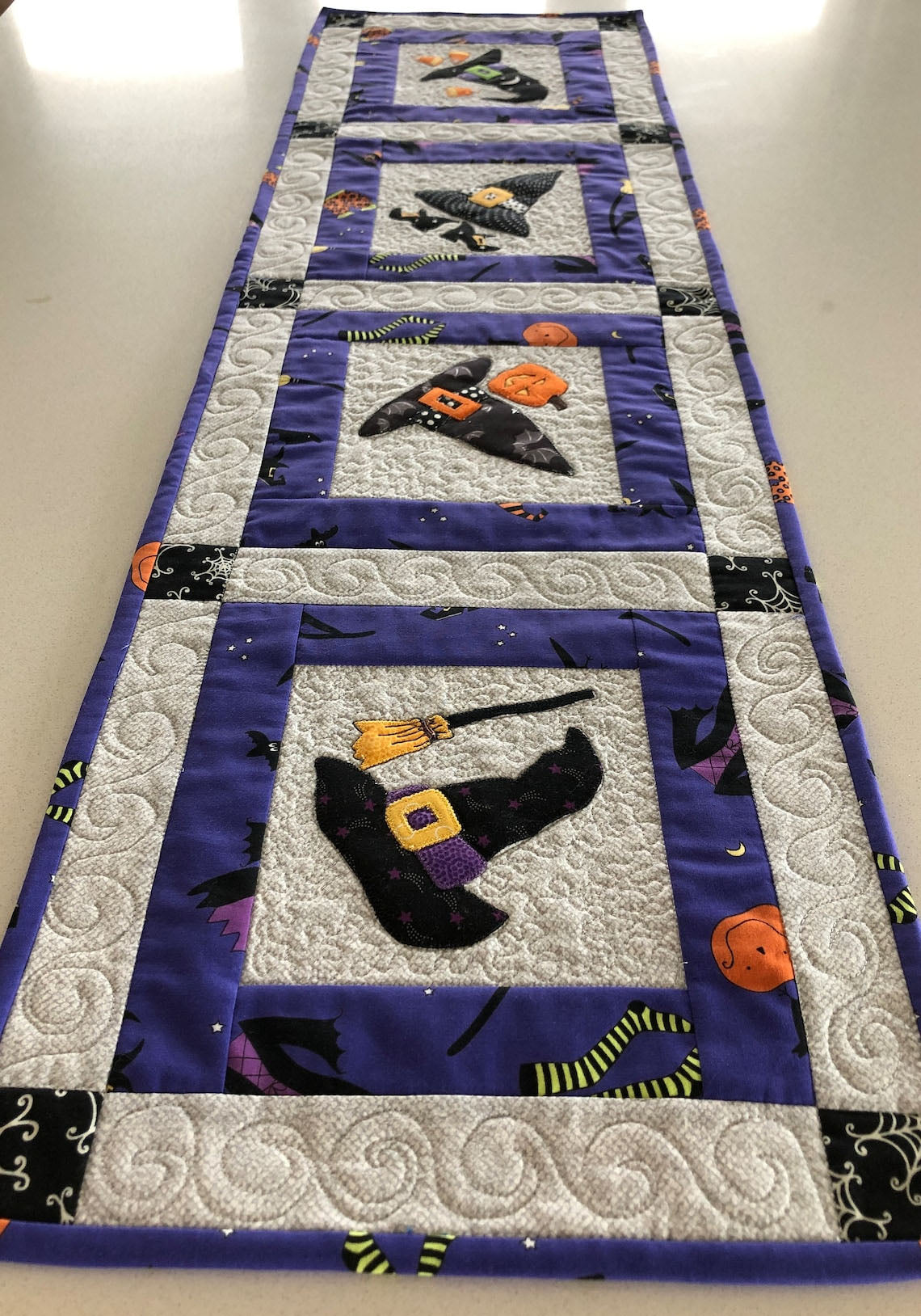 Twilight Tricks Quilted Table Runner NCU0PT790