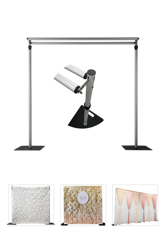 12′ x 12′ | 2 Tier Pipe & Drape Backdrop Hardware Kit