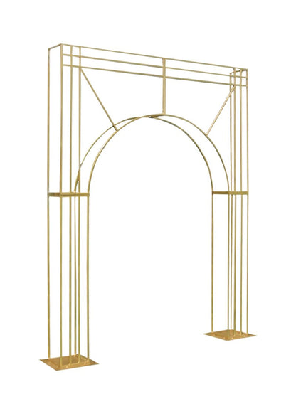 9.8ft Tall Gold Metal Wedding Backdrop Arch