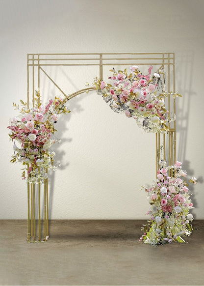 9.8ft Tall Gold Metal Wedding Backdrop Arch