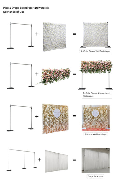 12′ x 12′ | Pipe & Drape Backdrop Hardware Kit