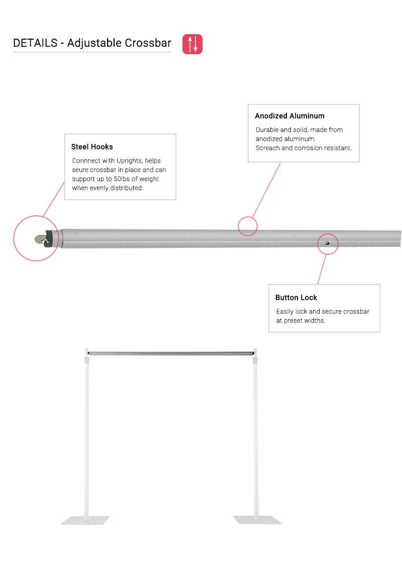 12′ x 12′ | 2 Tier Pipe & Drape Backdrop Hardware Kit