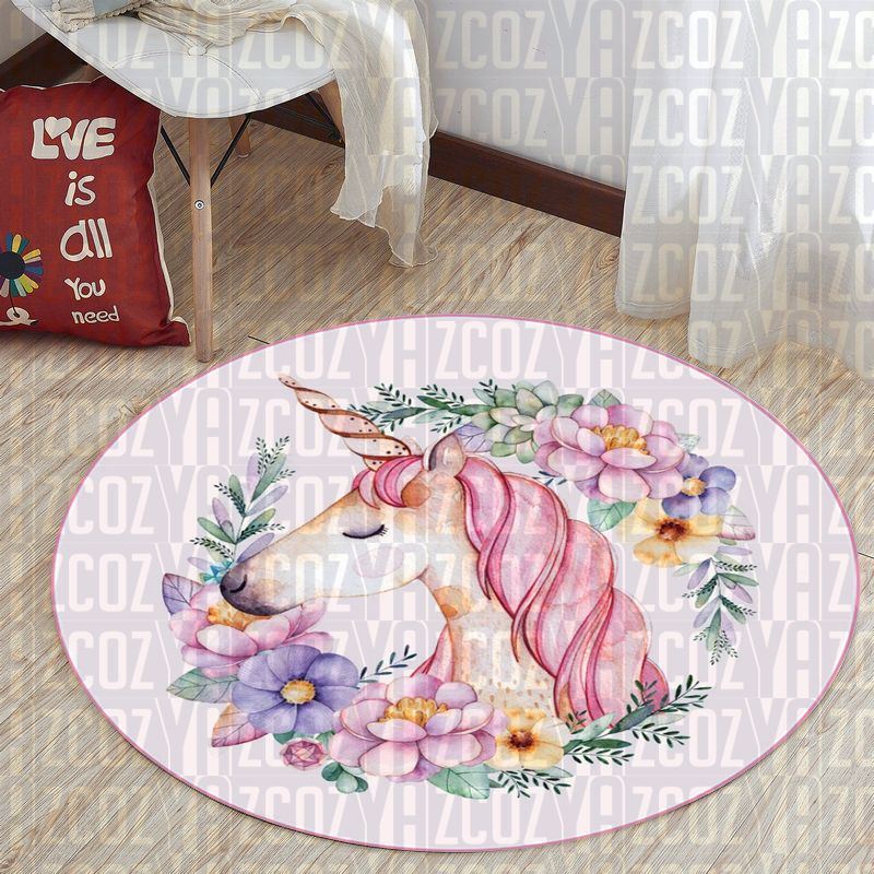 Unicorn CL22110087MDC Round Area Rug