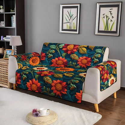 Vibrant Harvest Quilted Sofa Cover NCU0PT1618