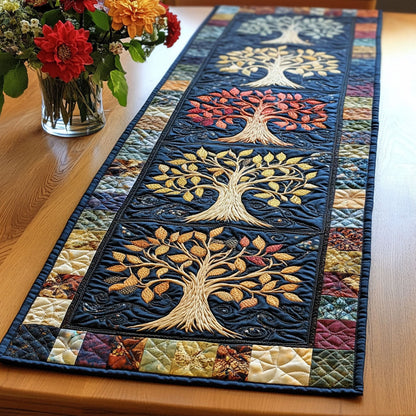 Vibrant Leaves Quilted Table Runner NCU0NT3015