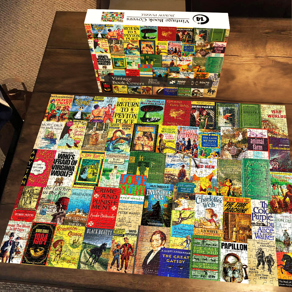 Vintage Book Cover Puzzle 1000 Piece