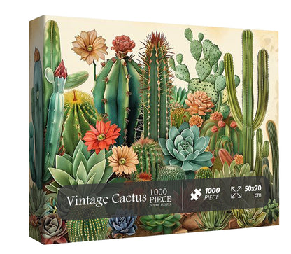 Vintage Cactus Jigsaw Puzzle 1000 Pieces