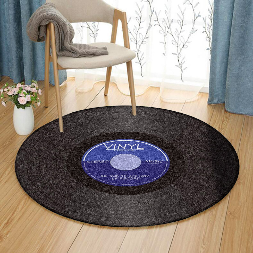 Vinyl Record CL260740MD Round Area Rug