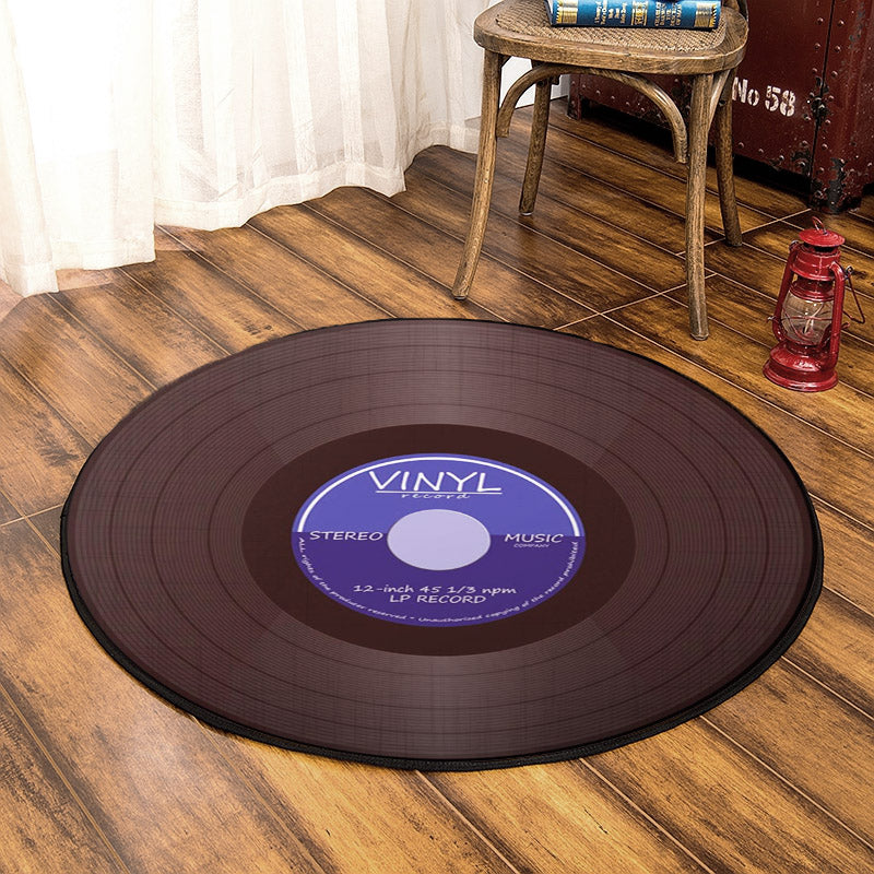 Vinyl Record CL260740MD Round Area Rug